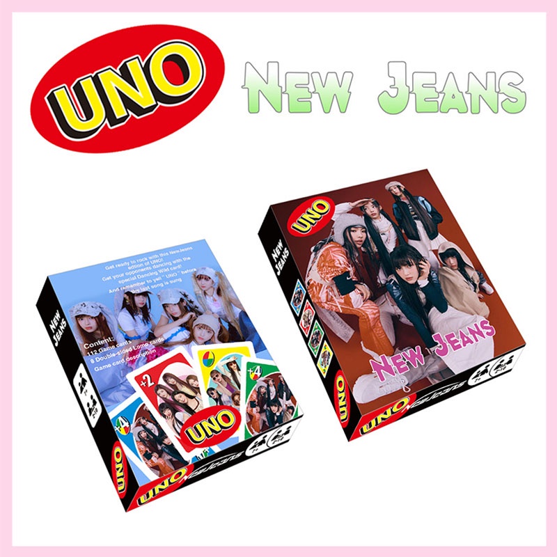 Kpop UNO Card Got7/NEW JEANS UNO การ์ดเกมกระดาน พร้อมเพื่อน และครอบครัว