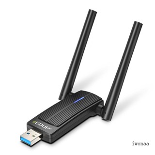 Iwo อะแดปเตอร์รับส่งสัญญาณ USB WiFi 6 กิกะบิตการ์ด 1800Mbps Dual Band