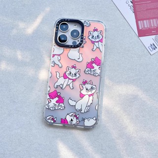 Bowknot Mary Cat iPhone เคสโทรศัพท์มือถือที่ใช้ได้ Cute Girl เคสป้องกันการหล่น