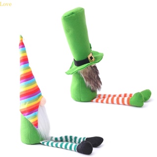 ตุ๊กตาโนม Love Patricks Day Tomte ผ้ากํามะหยี่ขนนิ่ม สไตล์ไอริช สําหรับตุ๊กตา