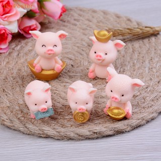 [BaiPester] ตุ๊กตาหมูน่ารัก ขนาดเล็ก สําหรับตกแต่งสวน Diy 5 ชิ้น ต่อชุด