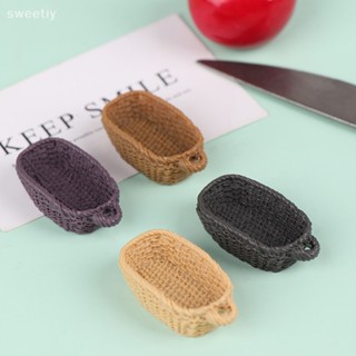 Sweetiy ตะกร้าขนมปังจิ๋ว 1:6 1:12 สําหรับตกแต่งบ้านตุ๊กตา