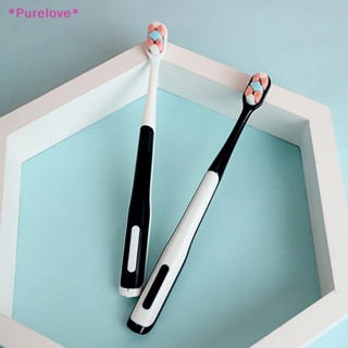 Purelove&gt; ใหม่ แปรงสีฟันสุขอนามัยช่องปาก ขนแปรงนุ่ม แบบพกพา พร้อมกล่อง