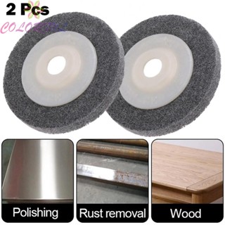 【COLORFUL】Polishing Wheel 2 Pcs Disc Polishing Flap Discs Abrasive Grey Metal Labor Saving