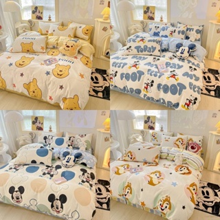 Ns3 Disney 3in1 ชุดเครื่องนอน ผ้าปูที่นอน ผ้าห่ม ผ้านวม ซักทําความสะอาดได้ ใส่สบาย สําหรับหอพัก