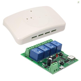 Ewelink โมดูลสวิตช์รีโมตคอนโทรล ไร้สาย 4ch DC 5V 12V 32V Wifi พร้อมแอพจับเวลา สําหรับ Amazon Alexa Google Home Voice