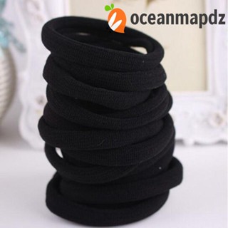 OCEANMAPDZ ยางรัดผม แบบยืดหยุ่น สีดํา สําหรับผู้หญิง