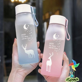 ESPO ขวดน้ําพลาสติก ปลอด BPA ขนาด 560 มล. ไม่รั่วซึม สําหรับเล่นกีฬา ฟิตเนส กลางแจ้ง