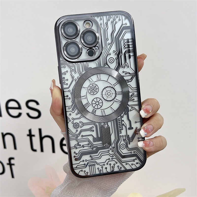เคสโทรศัพท์มือถือ แบบใส ป้องกันกระแทก ป้องกันเลนส์ ชุบไฟฟ้า หรูหรา สําหรับ iphone 11 12 13 14 Pro Max