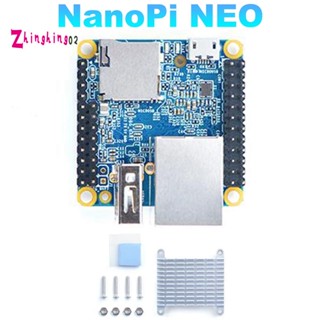 Nanopi NEO บอร์ดพัฒนา H3 และฮีทซิงค์ DDR3 RAM 512MB Quad-Core Cortex-A7 Ubuntu Openwrt Armbian