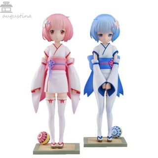 Augustina โมเดลฟิกเกอร์พีวีซี Rem Ram Ram Figures Re:Life In A Different World From Zero Figurine หลายสีของเล่นสําหรับเด็ก