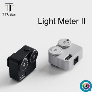 TTArtisan Light Meter II Mark2 สองหน้าปัดรองเท้าเย็น DSLR Film Camera Light Meter สําหรับการถ่ายภาพกล้อง สีดํา / เงิน