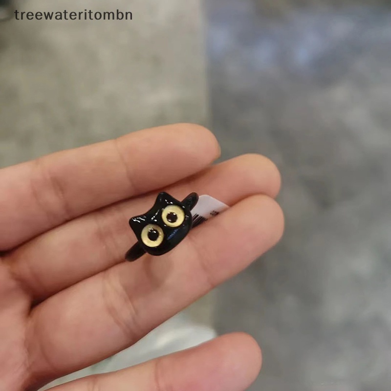 Tt สไตล์น่ารักแฟชั่น Sweet Eye แหวนคู่เปิดสัตว์แหวนปรับได้อุปกรณ์เสริมสําหรับผู้หญิงเครื่องประดับของ