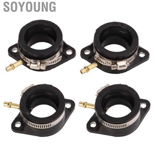 Soyoung 16065‑028  Carburetor Intake Manifold Boots 4 Pcs Rubber Carb Air Airtight for Motorbike