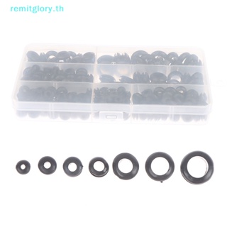 Remitglory ปะเก็นโอริงยาง สีดํา สําหรับสายไฟ 260 ชิ้น ต่อกล่อง TH