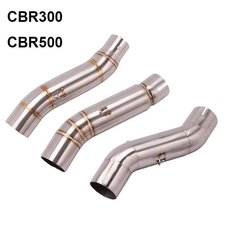 รถจักรยานยนต์ Honda CBR300R CBR500 CB500X CB500F ท่อไอเสีย Midpipe กลาง Link ท่อเชื่อมต่อ 51 มม.ท่อไ