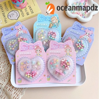 OCEANMAPDZ จี้ลูกปัด แฮนด์เมด DIY สําหรับทําเครื่องประดับ สร้อยคอ สร้อยข้อมือ ของเล่นเด็ก