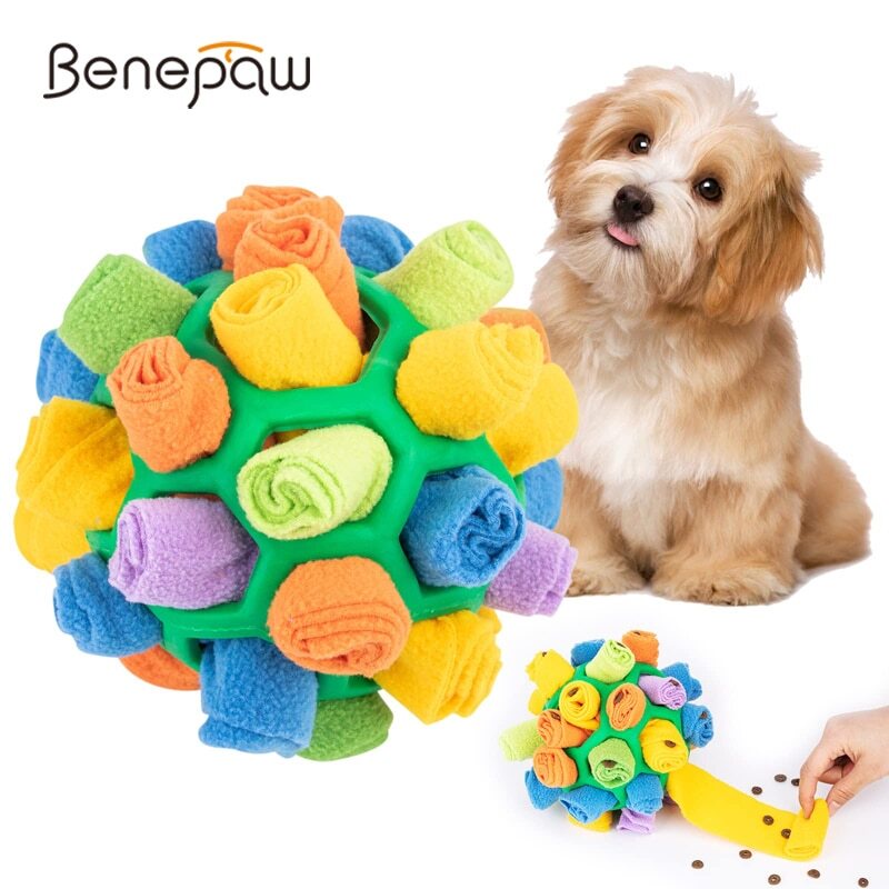 Benepaw ลูกบอลของเล่น ฝึกทักษะการให้อาหารสัตว์เลี้ยง ลูกสุนัข แบบโต้ตอบ ปลอดภัย สําหรับฝึกสุนัข