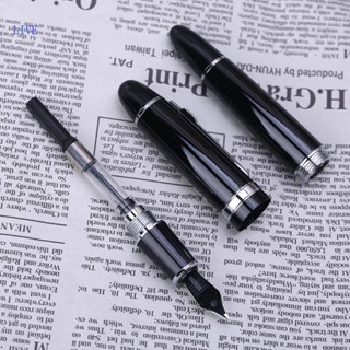 Live New Jinhao 159 ปากกาหมึกซึม แบบหนา สีดํา และสีเงิน สําหรับ M Nib