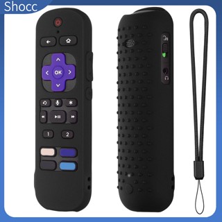 Shocc เคสป้องกัน พร้อมเชือกเส้นเล็ก สําหรับรีโมตคอนโทรล Roku Voice Remote Pro Roku Ultra 2022 4k Roku Streaming Stick