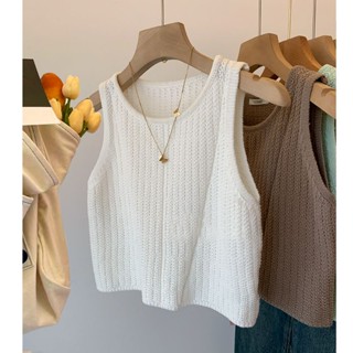 Simple vest sweater women new summer slim slim chic