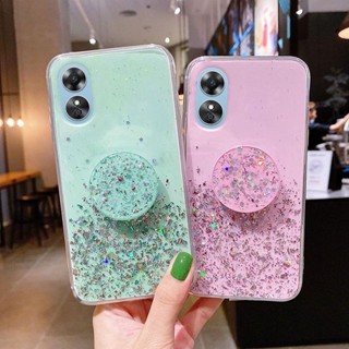 Oppo F11 F9 F7 F5 Pro OPPOF11 OPPOF9 OPPOF7 OPPOF5 F11Pro เคส TPU วิบวับ แวววาว ประกาย ซิลิโคนนิ่ม หรูหรา เลื่อม เปลือกหอย แวววาว เคสผิว พร้อมขาตั้ง