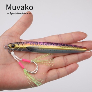 MUVAKO เหยื่อตกปลาโลหะ ขนาด 120 กรัม Minnow เหยื่อจิ๊ก 80 กรัม 60 กรัม สําหรับพิมพ์ 3 มิติ