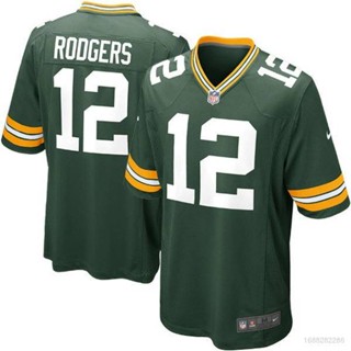 เสื้อกีฬาแขนสั้น ลายทีมชาติฟุตบอล NP2 Green Bay Packers NFL No.12 Aaron Rodgers Legend Jersey สําหรับผู้ชาย และผู้หญิง PN2