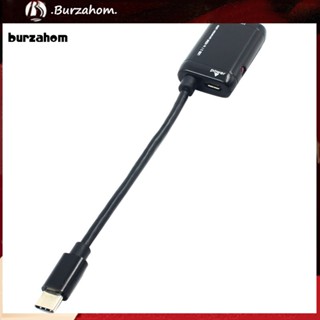 Bur_ อะแดปเตอร์แปลงเสียง USB 3.1 Type C เป็น HDMI 1080P ขนาดพกพา สําหรับ PC HDTV