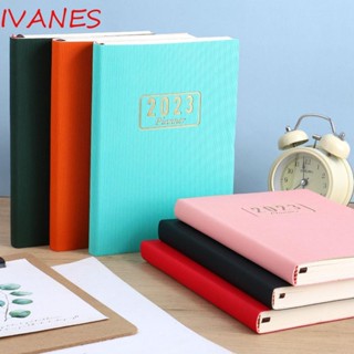 IVANES สมุดโน้ต แพลนเนอร์ ขนาด A5 สีแคนดี้ รายสัปดาห์ รายเดือน สําหรับสํานักงาน โรงเรียน 2023