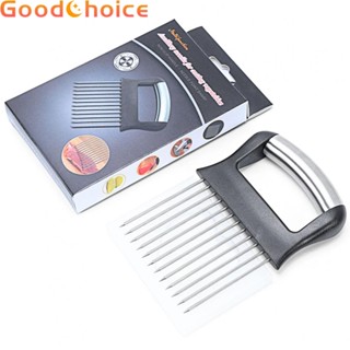 【Good】Onion Fork Dishwasher Food Slice Assistant Pins Slicer Vegetable Stainless Steel【Ready Stock】