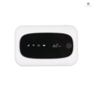 4g LTE CAT4 150M ปลดล็อกมือถือ MiFi ฮอตสปอตไร้สาย Wifi เราเตอร์ซิมการ์ดสล็อต (สีขาว)