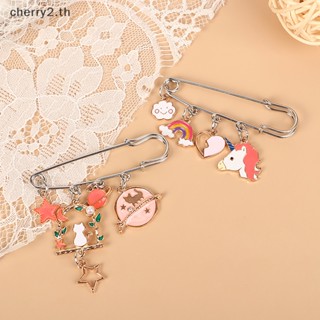 [cherry2] เครื่องประดับเข็มกลัดหัวเข็มขัด รูปกระต่าย สําหรับผู้หญิง และผู้ชาย [TH]