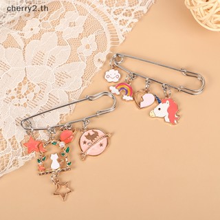 [cherry2] เครื่องประดับเข็มกลัดหัวเข็มขัด รูปกระต่าย สําหรับผู้หญิง และผู้ชาย [TH]