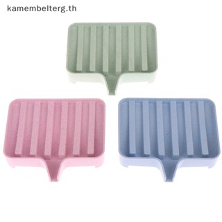 Kam 1 ชิ้น ฟางข้าวสาลี ชั้นเก็บของ ระบายน้ํา สบู่ กล่องสบู่ กล่องสบู่ ถาดสบู่อาบน้ํา TH