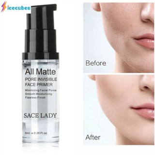 Sace Lady Invisible Pore Primer Gel Matte Face Makeup ICECUBES