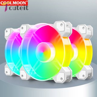 Coolmoon เคสหม้อน้ําระบายความร้อน 5V 3PIN ARGB PC 12V 4PIN PWM 12 ซม. อุปกรณ์เสริม