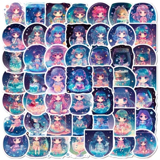 ❉ สติกเกอร์ Q Star Girls Series 01 สําหรับตกแต่ง ❉ สติกเกอร์แฟชั่น กันน้ํา DIY 50 ชิ้น/เซต