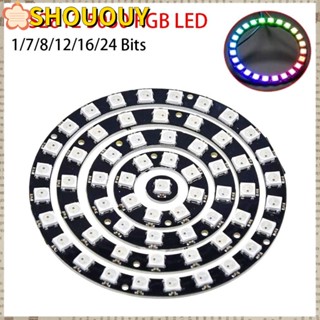 SHOUOUY แหวนไฟ LED RGB WS2812 5050 สําหรับ Arduno 5 20 ชิ้น