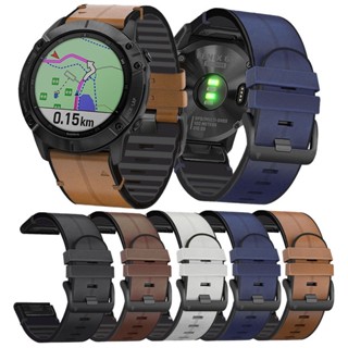 Lereach สายนาฬิกาข้อมือ สายหนัง ขนาด 22 มม. สําหรับ Garmin Instinct Tactical Solar Esports Solar Surf Tactical Camo