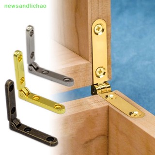 Newsandlichao บานพับเฟอร์นิเจอร์ โลหะผสมสังกะสี ขนาดเล็ก 30X30 มม. 90 องศา 10 ชิ้น