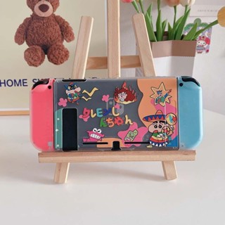 เคสนิ่ม ลายการ์ตูนชินจังจอมแก่นน่ารัก สําหรับ Nintendo Switch OLED