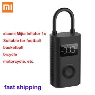 Xiaomi Mijia เครื่องปั๊มลมไฟฟ้า แบบพกพา 1S สําหรับรถจักรยานยนต์ รถยนต์ ฟุตบอล