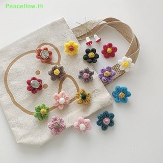 Peacellow เข็มกลัด รูปกลีบดอกไม้ ขนาดเล็ก รูปหัวใจ หลากสี 2 ชิ้น