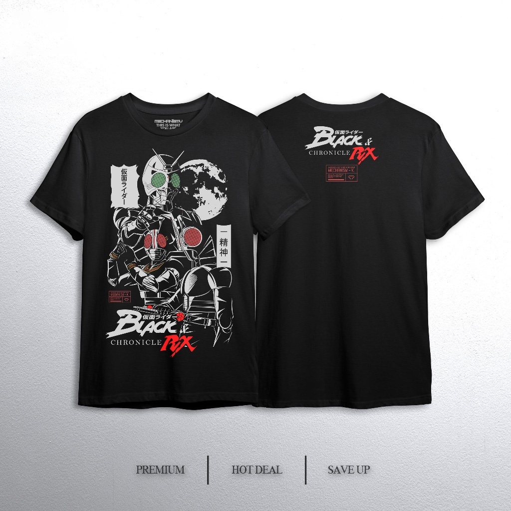 [GRAPHIC Tee] เสื้อยืดลําลอง แขนสั้น คอวี พิมพ์ลาย KAMEN RIDER CHRONICLE X MECHANISM สําหรับผู้ชาย (XSto3XL)