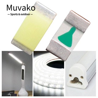 MUVAKO ไดโอดเปล่งแสง สีเงิน SMD DIY 0402 100 ชิ้น