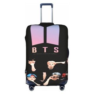 【พร้อมส่ง】ผ้าคลุมกระเป๋าเดินทาง ลายการ์ตูนตลก BTS ซักล้างได้ สําหรับกระเป๋าเดินทาง ขนาด 18-32 นิ้ว