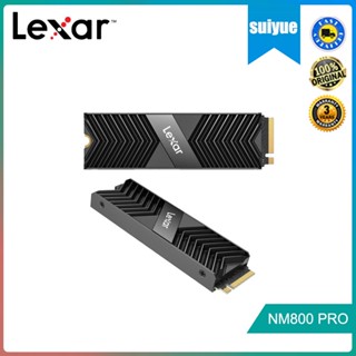 Lexar SSD M.2 2280 NVME 1.4 7500MB/s NM800 Pro เสื้อกั๊กเวอร์ชั่น PCle 4.0 512GB 1TB ฮาร์ดดิสก์โซลิดสเตทไดรฟ์ภายใน พร้อมฮีทซิงค์