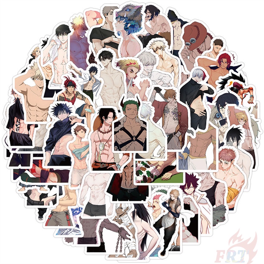 60Pcs/Set ❉ Anime BL . Boys' Love Stickers ❉ Fashion DIY Decals Doodle Stickers