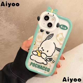 ใหม่ เคสโทรศัพท์มือถือ ซิลิโคน ลายการ์ตูนสุนัข Pacha พร้อมขาตั้ง สําหรับ Iphone 12 13 11 14promax 9QTQ